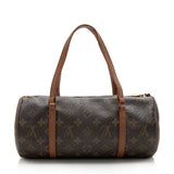 Louis Vuitton Vintage Monogram Canvas Papillon 30 Satchel (SHF-14717)