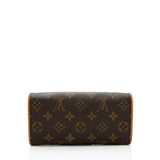 Louis Vuitton Vintage Monogram Canvas Pochette Twin PM Shoulder Bag (SHF-17997)