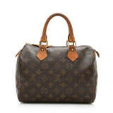Louis Vuitton Monogram Canvas Speedy 25 Satchel - FINAL SALE (SHF-14608)
