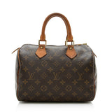 Louis Vuitton Monogram Canvas Speedy 25 Satchel - FINAL SALE (SHF-14608)