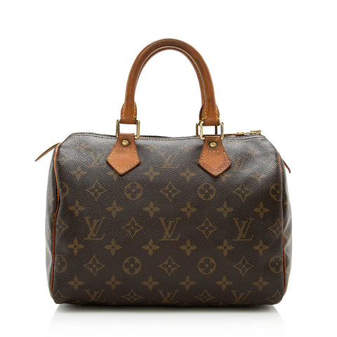 Louis Vuitton Monogram Canvas Speedy 25 Satchel - FINAL SALE (SHF-14608)