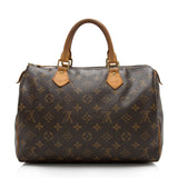 Louis Vuitton Monogram Canvas Speedy 30 Satchel - FINAL SALE (SHF-16606)
