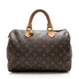 Louis Vuitton Monogram Canvas Speedy 30 Satchel - FINAL SALE (SHF-16606)