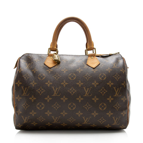 Louis Vuitton Monogram Canvas Speedy 30 Satchel - FINAL SALE (SHF-16606)