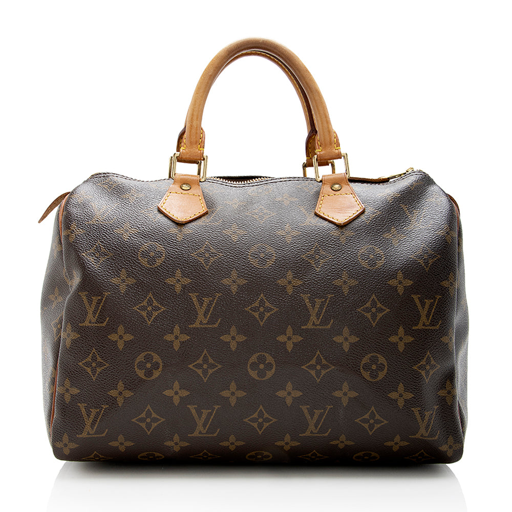 Louis Vuitton Monogram Canvas Speedy 30 Satchel (SHF-17824)