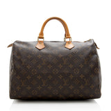 Louis Vuitton Vintage Monogram Canvas Speedy 30 Satchel (SHF-17825)