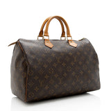 Louis Vuitton Vintage Monogram Canvas Speedy 30 Satchel (SHF-17825)