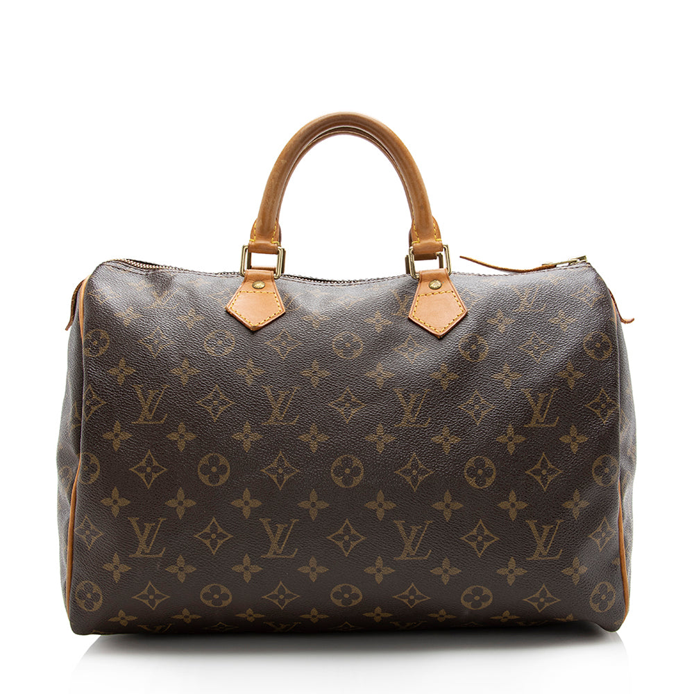 Louis Vuitton Monogram Canvas Speedy 35 Satchel (SHF-16687)