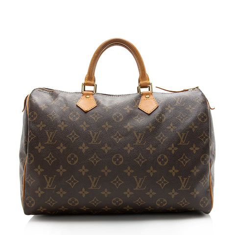 Louis Vuitton Monogram Canvas Speedy 35 Satchel (SHF-16687)