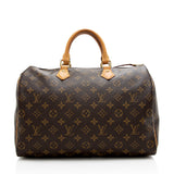 Louis Vuitton Monogram Canvas Speedy 35 Satchel (SHF-17836)