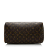 Louis Vuitton Vintage Monogram Canvas Speedy 35 Satchel (SHF-17134)