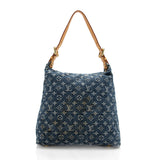 Louis Vuitton Monogram Denim Baggy GM Shoulder Bag (SHF-18206)