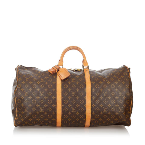 Louis Vuitton Monogram Keepall Bandouliere 60 (SHG-26992)