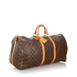 Louis Vuitton Monogram Keepall Bandouliere 60 (SHG-26992)