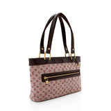 Louis Vuitton Monogram Mini Lin Lucille PM Tote (SHF-15075)
