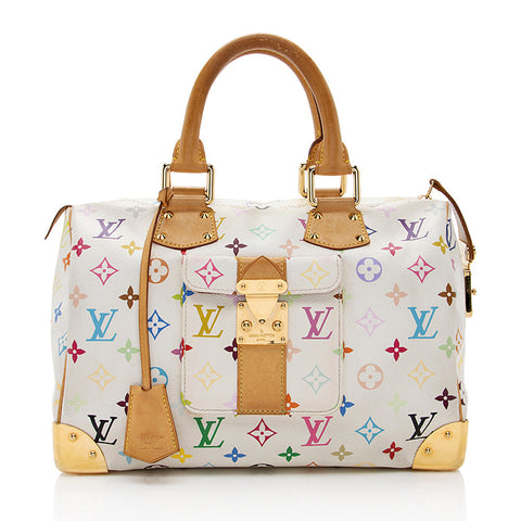 Louis Vuitton Monogram Multicolore Speedy 30 Satchel (SHF-18027)