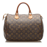 Louis Vuitton Monogram Canvas Speedy 30 Satchel (SHG-13240)