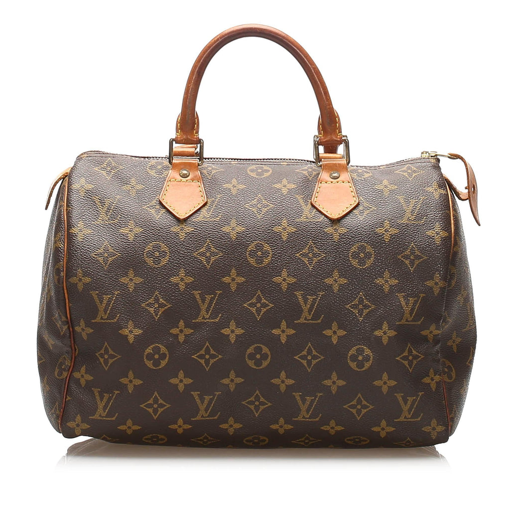 Louis Vuitton Monogram Canvas Speedy 30 Satchel (SHG-13240)
