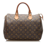 Louis Vuitton Monogram Canvas Speedy 30 Satchel (SHG-13240)
