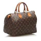 Louis Vuitton Monogram Canvas Speedy 30 Satchel (SHG-13240)