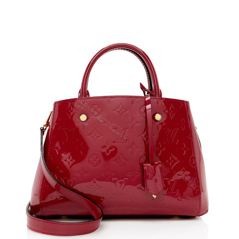 Louis Vuitton Monogram Vernis Montaigne BB Satchel (SHF-14934)