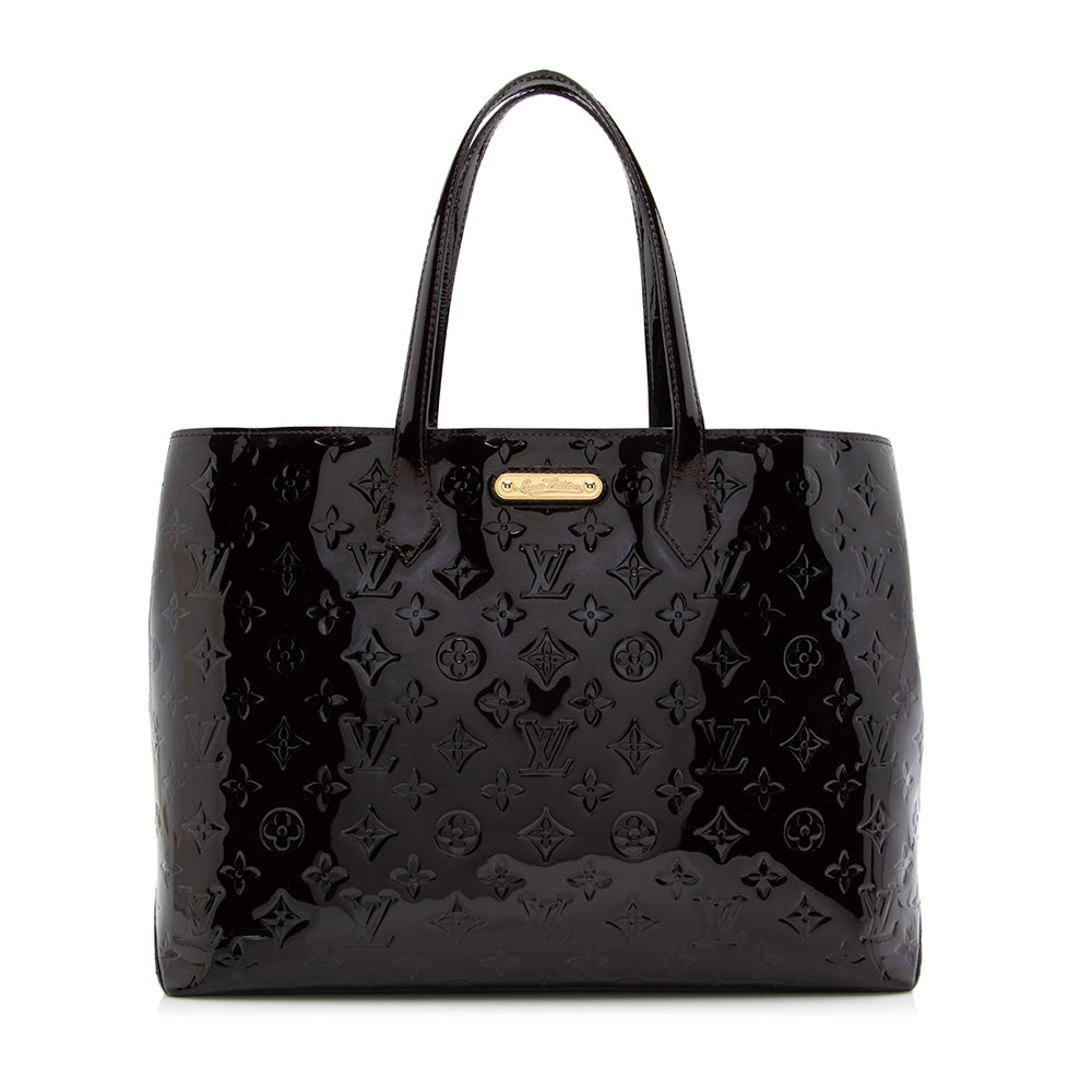 Louis Vuitton Monogram Vernis Wilshire MM Tote (SHF-16994)