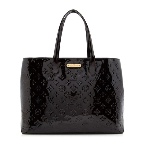 Louis Vuitton Monogram Vernis Wilshire MM Tote (SHF-16994)