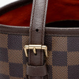 Louis Vuitton Vintage Damier Ebene Marais Bucket Tote (SHF-16670)