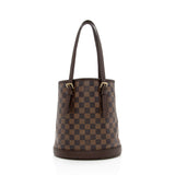 Louis Vuitton Vintage Damier Ebene Marais Bucket Tote (SHF-16670)