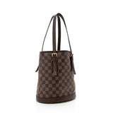Louis Vuitton Vintage Damier Ebene Marais Bucket Tote (SHF-16670)