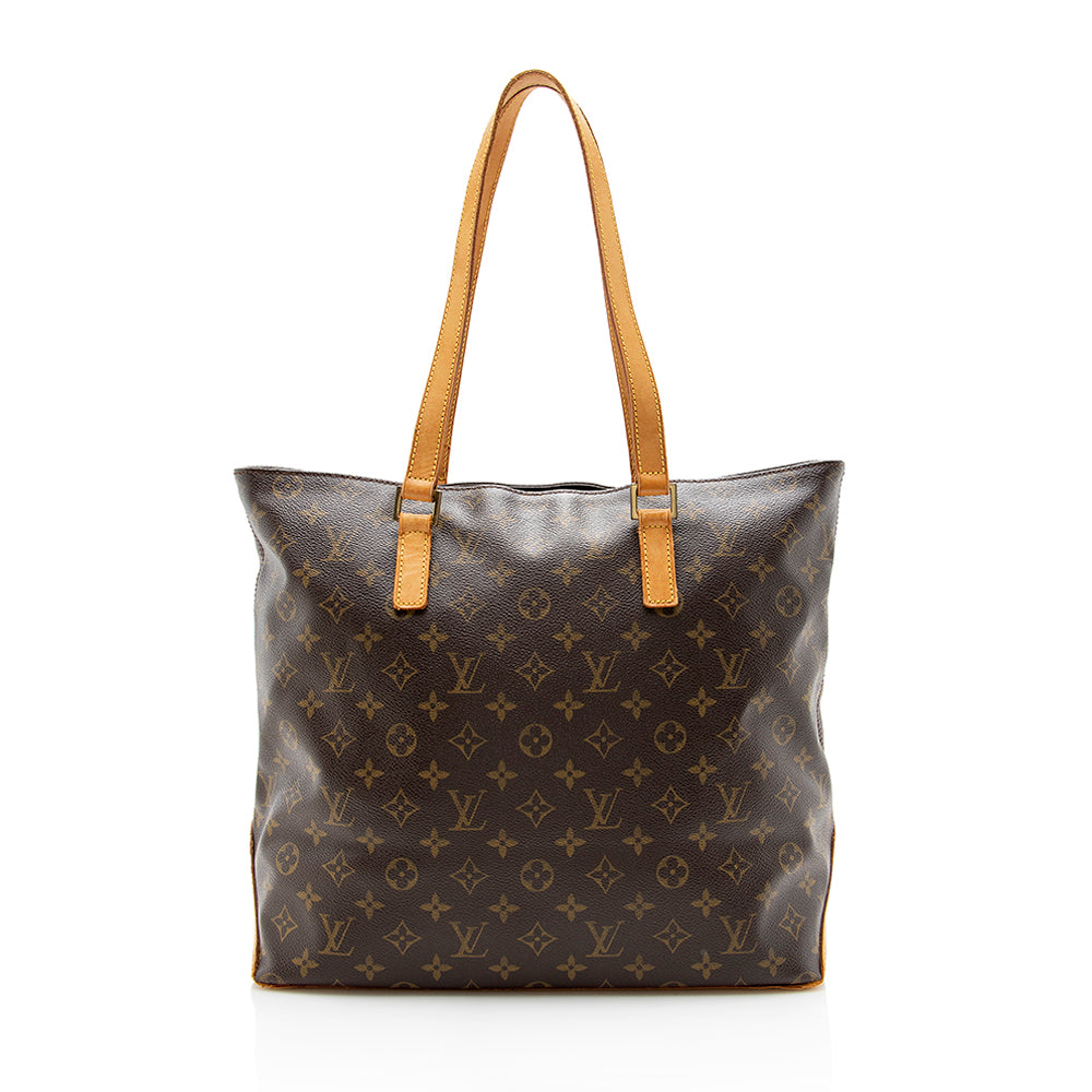 Louis Vuitton Vintage Monogram Canvas Cabas Mezzo Tote (SHF-15447)