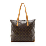 Louis Vuitton Vintage Monogram Canvas Cabas Mezzo Tote (SHF-15447)