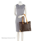Louis Vuitton Vintage Monogram Canvas Cabas Mezzo Tote (SHF-15447)