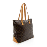 Louis Vuitton Vintage Monogram Canvas Cabas Mezzo Tote (SHF-15447)