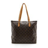 Louis Vuitton Vintage Monogram Canvas Cabas Mezzo Tote (SHF-15952)