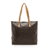 Louis Vuitton Vintage Monogram Canvas Cabas Mezzo Tote (SHF-15952)