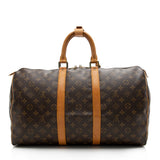 Louis Vuitton Vintage Monogram Canvas Keepall 45 Duffel Bag (SHF-16636)
