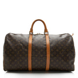 Louis Vuitton Vintage Monogram Canvas Keepall 55 Duffel Bag (SHF-16747)