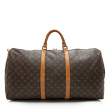 Louis Vuitton Vintage Monogram Canvas Keepall 60 Duffel Bag (SHF-16748)