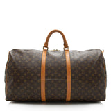 Louis Vuitton Vintage Monogram Canvas Keepall 60 Duffel Bag (SHF-16748)