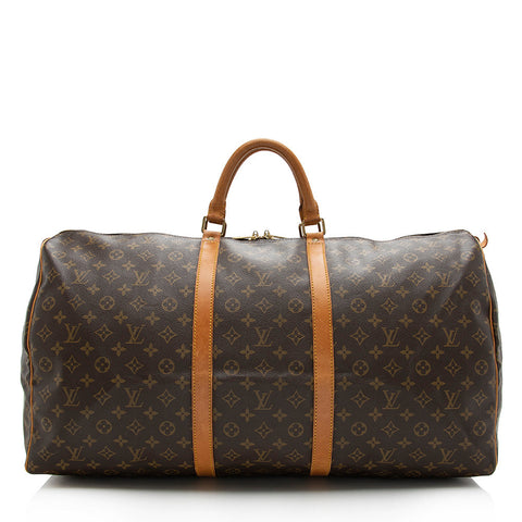 Louis Vuitton Vintage Monogram Canvas Keepall 60 Duffel Bag (SHF-16748)