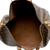 Louis Vuitton Vintage Monogram Canvas Keepall Bandouliere 55 Duffel Bag (SHF-16864)