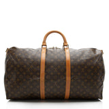 Louis Vuitton Vintage Monogram Canvas Keepall Bandouliere 60 Duffel Bag (SHF-16749)