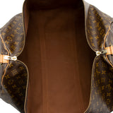Louis Vuitton Vintage Monogram Canvas Keepall Bandouliere 60 Duffel Bag (SHF-16749)