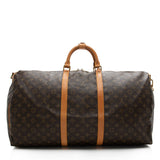 Louis Vuitton Vintage Monogram Canvas Keepall Bandouliere 60 Duffel Bag (SHF-17041)