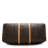 Louis Vuitton Vintage Monogram Canvas Keepall Bandouliere 60 Duffel Bag (SHF-17041)