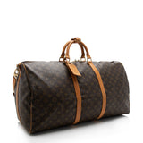 Louis Vuitton Vintage Monogram Canvas Keepall Bandouliere 60 Duffel Bag (SHF-17041)