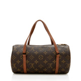 Louis Vuitton Vintage Monogram Canvas Papillon 26 Satchel (SHF-13757)