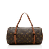 Louis Vuitton Vintage Monogram Canvas Papillon 26 Satchel (SHF-13757)