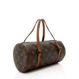 Louis Vuitton Vintage Monogram Canvas Papillon 26 Satchel (SHF-13757)